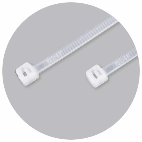 Benman Δεματικά Καλωδίων 250x3.6mm Λευκό 100τμχ