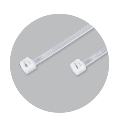 Benman Δεματικά Καλωδίων 370x3.6mm Λευκό 100τμχ