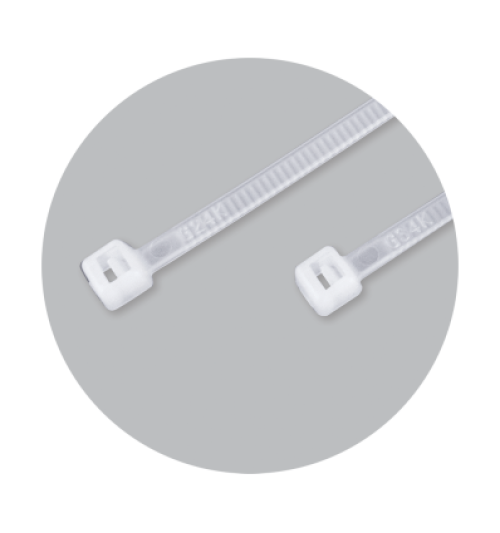 Benman Δεματικά Καλωδίων 370x3.6mm Λευκό 100τμχ