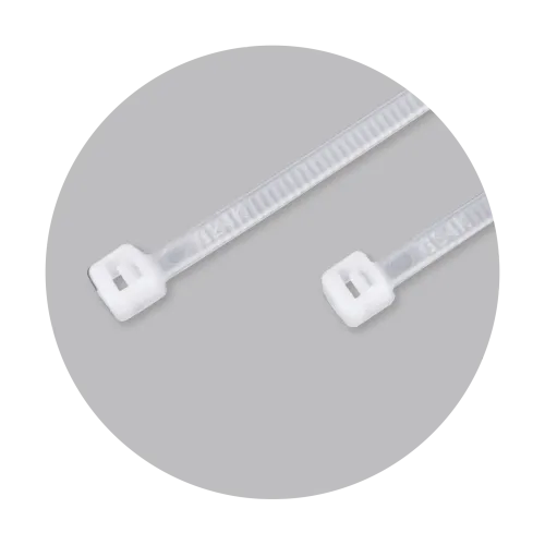 Benman Δεματικά Καλωδίων 430x7.6mm Λευκό 50τμχ