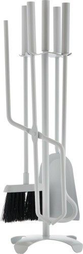 Zogometal 1230 Β13 Σετ Εργαλείων Τζακιού με Κρεμανταλά Λευκό Πάγου
