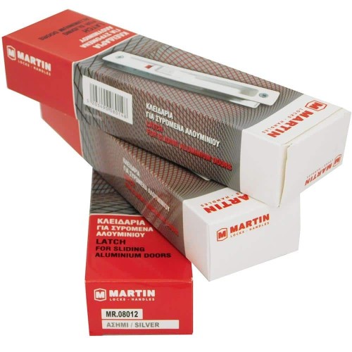 Martin 08012 Κλειδαριά Συρόμενων Θυρών σε Ασημί Χρώμα