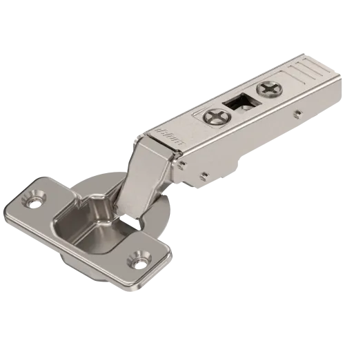 Μεντεσές BLUM CLIP TOP 75T1550 Βιδωτός 107° Ίσιος με πάτημα 16mm + τακάκι σταυρό Βιδωτό