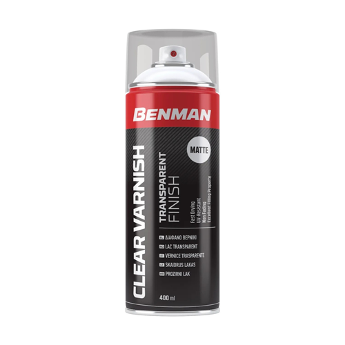 Benman Σπρέι Βερνίκι Clear Varnish με Ματ Εφέ Διάφανο 400ml
