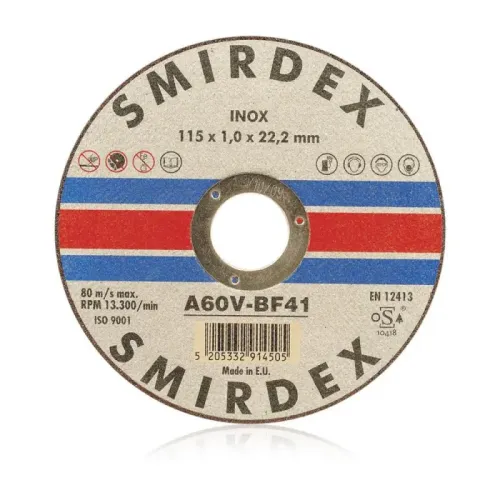Smirdex Δίσκος Κοπής Μετάλλου Inox 125x1,00x22mm 914125100 1τμχ