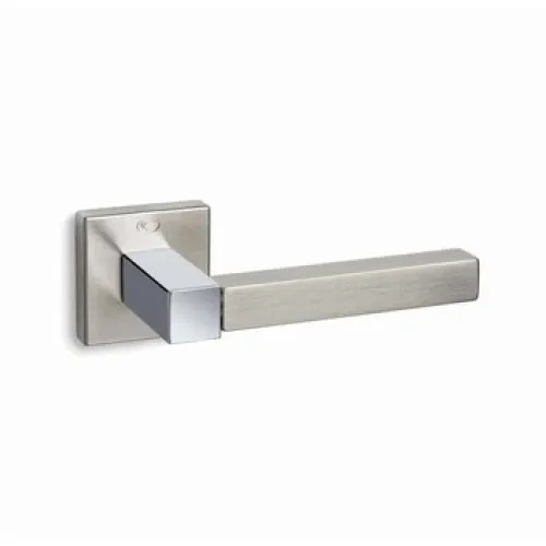 Πόμολα Πόρτας Ροζέτα Ilavio 2786 Anodized Inox Mat Πόμολα Ασφαλείας Ζεύγος Εξώπορτα