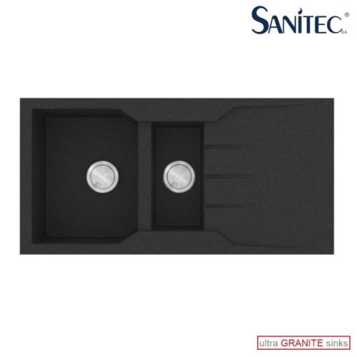Sanitec Ultra Granite 802 Ένθετος Νεροχύτης από Συνθετικό Γρανίτη Μ100xΠ50cm Ocra