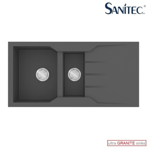 Sanitec Ultra Granite 802 Ένθετος Νεροχύτης από Συνθετικό Γρανίτη Μ100xΠ50cm Sabbia
