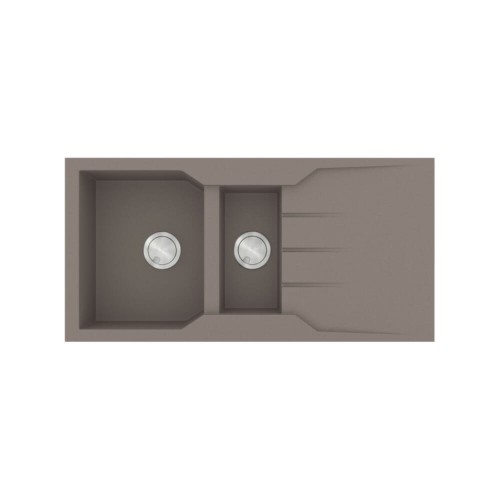 Sanitec Ultra Granite 802 Ένθετος Νεροχύτης από Συνθετικό Γρανίτη Μ100xΠ50cm Sienna