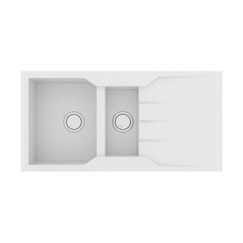 Sanitec Ultra Granite 802 Ένθετος Νεροχύτης από Συνθετικό Γρανίτη Μ100xΠ50cm Pietra