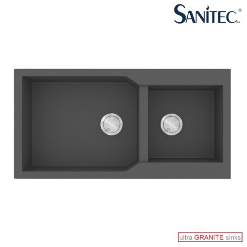 Sanitec Ultra Granite 803 Ένθετος Νεροχύτης από Συνθετικό Γρανίτη Μ98xΠ50cm Ocra