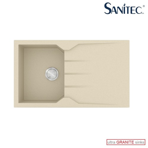 Sanitec Ultra Granite 805 Ένθετος Νεροχύτης από Συνθετικό Γρανίτη Μ86xΠ50cm Ocra