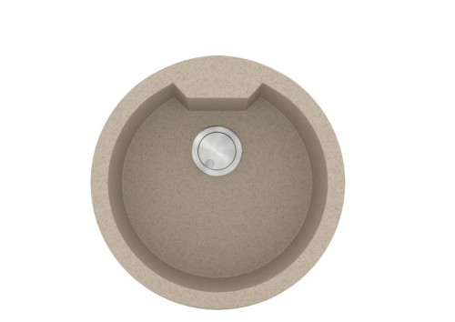Sanitec Ultra Granite 810 Ένθετος Νεροχύτης από Συνθετικό Γρανίτη Μ51xΠ51cm Sabbia
