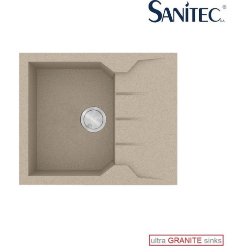Sanitec Ultra Granite 812 Ένθετος Νεροχύτης από Συνθετικό Γρανίτη Μ60xΠ50cm Sabbia