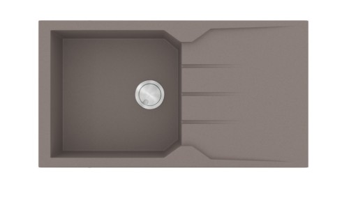 Sanitec Ultra Granite 814 Ένθετος Νεροχύτης από Συνθετικό Γρανίτη Μ86xΠ50cm Sienna