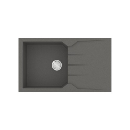 Sanitec Ultra Granite 814 Ένθετος Νεροχύτης από Συνθετικό Γρανίτη Μ86xΠ50cm Grafite