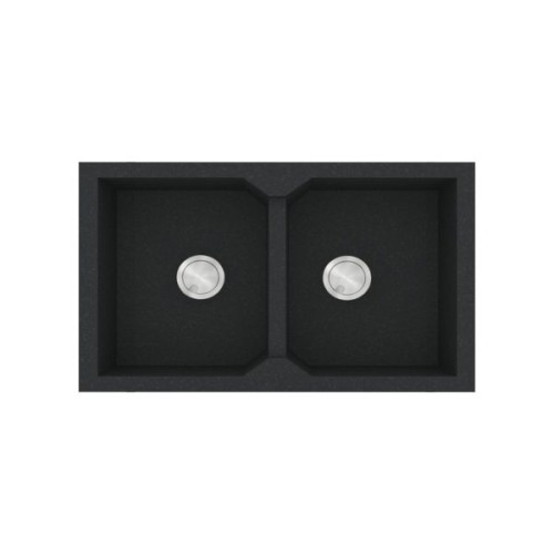 Sanitec Ultra Granite 818 818 Ένθετος Νεροχύτης από Συνθετικό Γρανίτη Μ86xΠ50cm Bianco