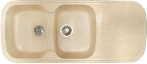 Sanitec Classic 300 300 Ένθετος Νεροχύτης από Συνθετικό Γρανίτη Μ116xΠ50cm Granite Sand