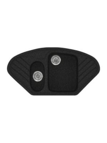 Sanitec Classic 302 302 Ένθετος Νεροχύτης Γωνιακός από Συνθετικό Γρανίτη Μ96xΠ51cm Granite Terracotta