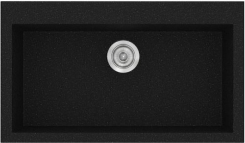 Sanitec Classic 302 302 Ένθετος Νεροχύτης Γωνιακός από Συνθετικό Γρανίτη Μ96xΠ51cm Granite Beige