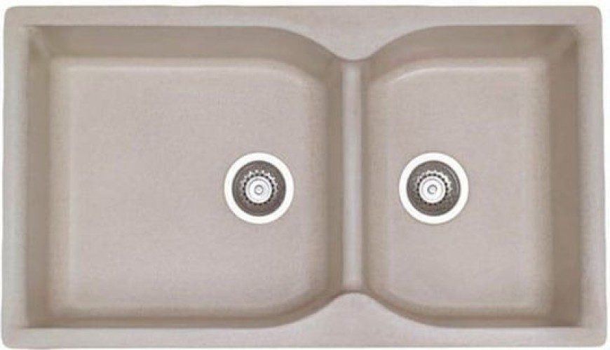 Sanitec Classic 307 307 Ένθετος Νεροχύτης από Συνθετικό Γρανίτη Μ92xΠ51cm Metallic Silver