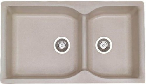 Sanitec Classic 307 307 Ένθετος Νεροχύτης από Συνθετικό Γρανίτη Μ92xΠ51cm Metallic Silver