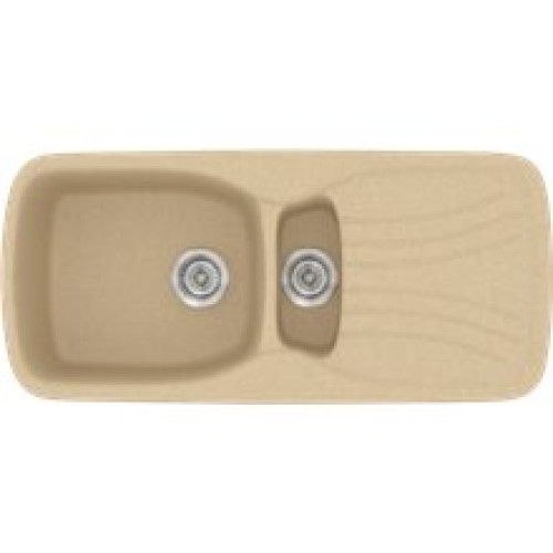 Sanitec Classic 309 309 Ένθετος Νεροχύτης από Συνθετικό Γρανίτη Μ97xΠ51cm Granite Taupe