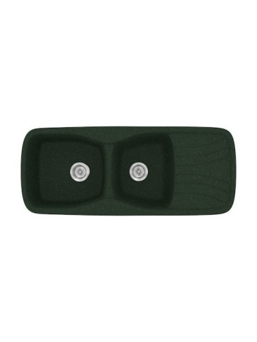 Sanitec Classic 311 311 Ένθετος Νεροχύτης από Συνθετικό Γρανίτη Μ120xΠ51cm Granite Beige