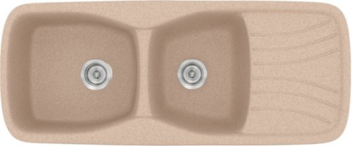 Sanitec Classic 311 311 Ένθετος Νεροχύτης από Συνθετικό Γρανίτη Μ120xΠ51cm Granite Sand