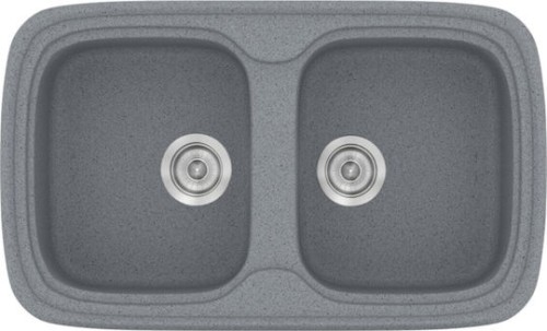 Sanitec Classic 312 312 Ένθετος Νεροχύτης από Συνθετικό Γρανίτη Μ82xΠ50cm Granite Grey