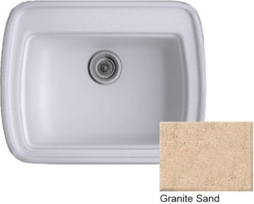 Sanitec Classic 313 313 Ένθετος Νεροχύτης από Συνθετικό Γρανίτη Μ58xΠ50cm Granite Sand
