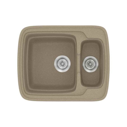 Sanitec Classic 314 314 Ένθετος Νεροχύτης από Συνθετικό Γρανίτη Μ60xΠ51cm Granite Beige