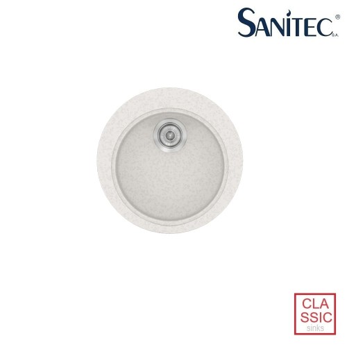 Sanitec Classic 316 Ένθετος Νεροχύτης από Συνθετικό Γρανίτη Μ48xΠ48cm Metallic Ice