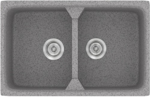 Sanitec Classic 318 318 Ένθετος Νεροχύτης από Συνθετικό Γρανίτη Μ78xΠ51cm Granite Grey