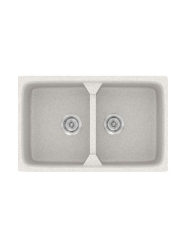 Sanitec Classic 318 318 Ένθετος Νεροχύτης από Συνθετικό Γρανίτη Μ78xΠ51cm Granite Sand