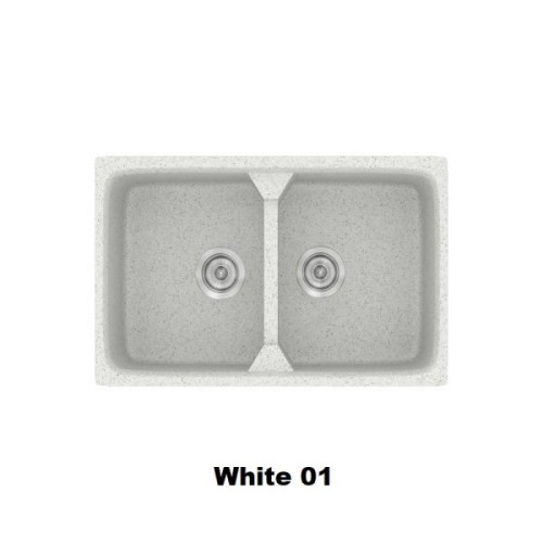 Sanitec Classic 318 318 Ένθετος Νεροχύτης από Συνθετικό Γρανίτη Μ78xΠ51cm Metallic Coffee