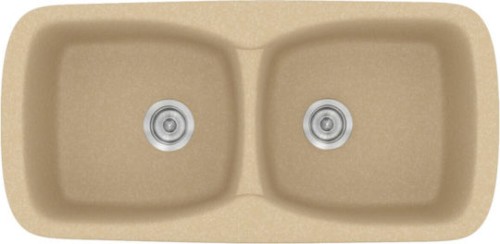 Sanitec Classic 319 319 Ένθετος Νεροχύτης από Συνθετικό Γρανίτη Μ93xΠ51cm Granite Rust