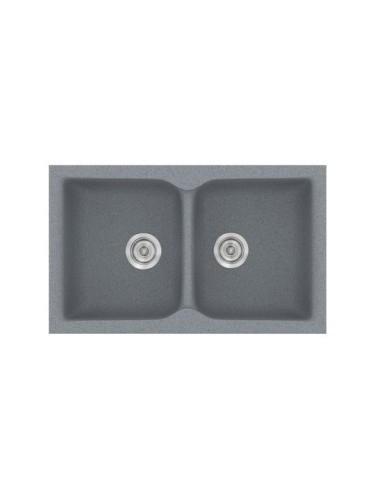 Sanitec Classic 322 322 Υποκαθήμενος Νεροχύτης από Συνθετικό Γρανίτη Μ81xΠ50cm Granite Terracotta