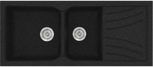 Sanitec Classic 323 323 Ένθετος Νεροχύτης από Συνθετικό Γρανίτη Μ115xΠ50cm Granite Grey