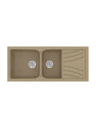 Sanitec Classic 323 323 Ένθετος Νεροχύτης από Συνθετικό Γρανίτη Μ115xΠ50cm Granite Celtic Stone