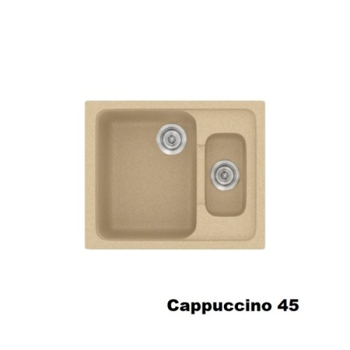 Sanitec Classic 330 330 Ένθετος Νεροχύτης από Συνθετικό Γρανίτη Μ62xΠ51cm Metallic Silver