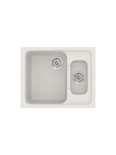 Sanitec Classic 330 Ένθετος Νεροχύτης από Συνθετικό Γρανίτη Μ62xΠ51cm Metallic Coffee