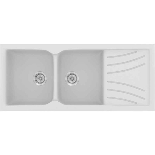 Sanitec Classic 332 Ένθετος Νεροχύτης 115x50cm Terre De France