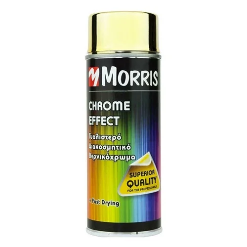 Morris Σπρέι Βαφής Chrome Effect με Γυαλιστερό Εφέ Χρυσό 400ml 28536
