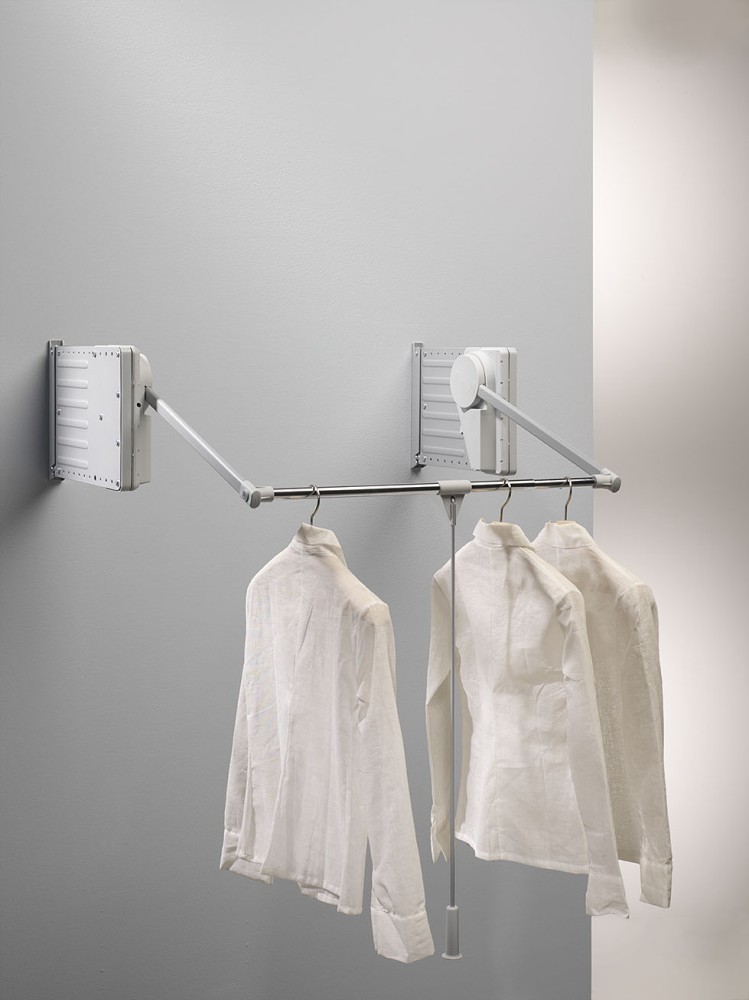 Ambos Aσανσέρ Ρούχων Τοίχου WallLift Νο800 Γκρί 75 115cm 12 Κιλών