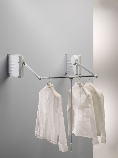 Ambos Aσανσέρ Ρούχων Τοίχου WallLift Νο800 Γκρί 75 115cm 12 Κιλών