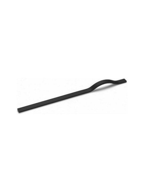 Roline 684 Λαβή Επίπλου από Μέταλλο σε Μαύρο Χρώμα 413mm (Απόσταση Κέντρων 320mm)