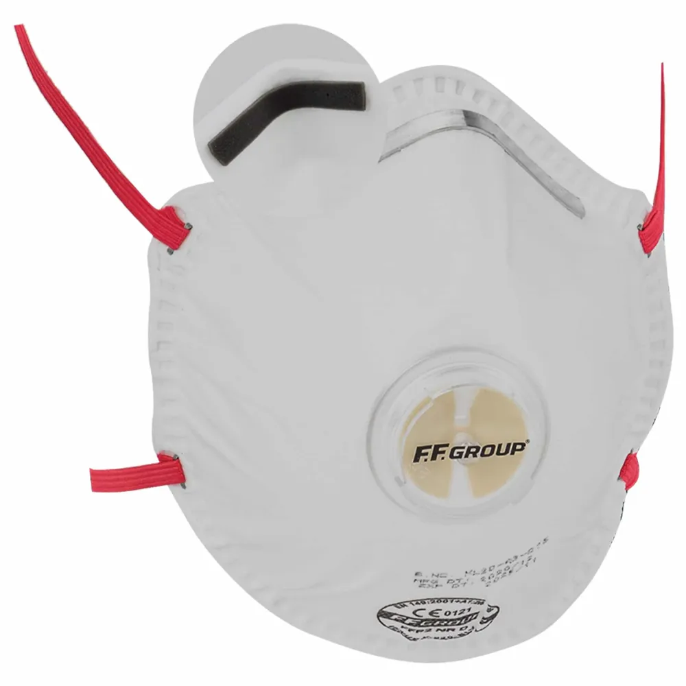 F.F. Group V 220SLV Μάσκα Προστασίας FFP2 με Βαλβίδα Λευκή 36455 1τμχ