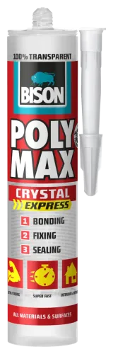 Bison Poly Max Crystal Express Μαστίχη Διάφανη 300ml 20982