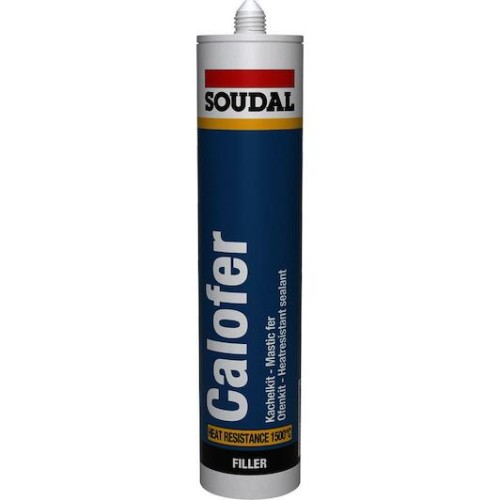 Soudal Calofer Σφραγιστική Σιλικόνη Υψηλής Θερμοκρασίας Μαύρη 310ml 20170